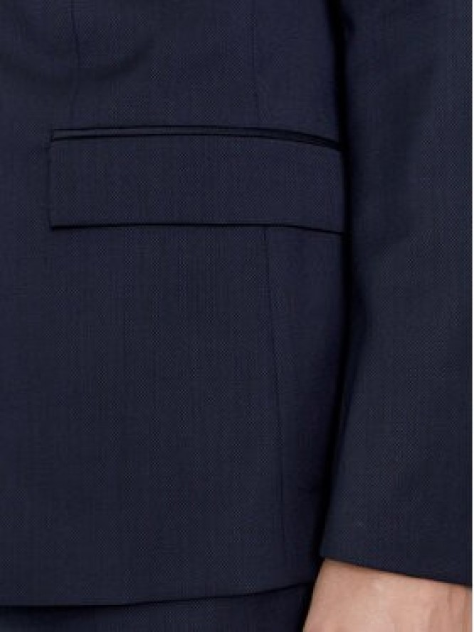 Calvin Klein Marynarka K10K112291 Granatowy Slim Fit