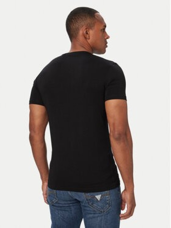 Guess T-Shirt M6YI24 K3728 Czarny Extra Slim Fit