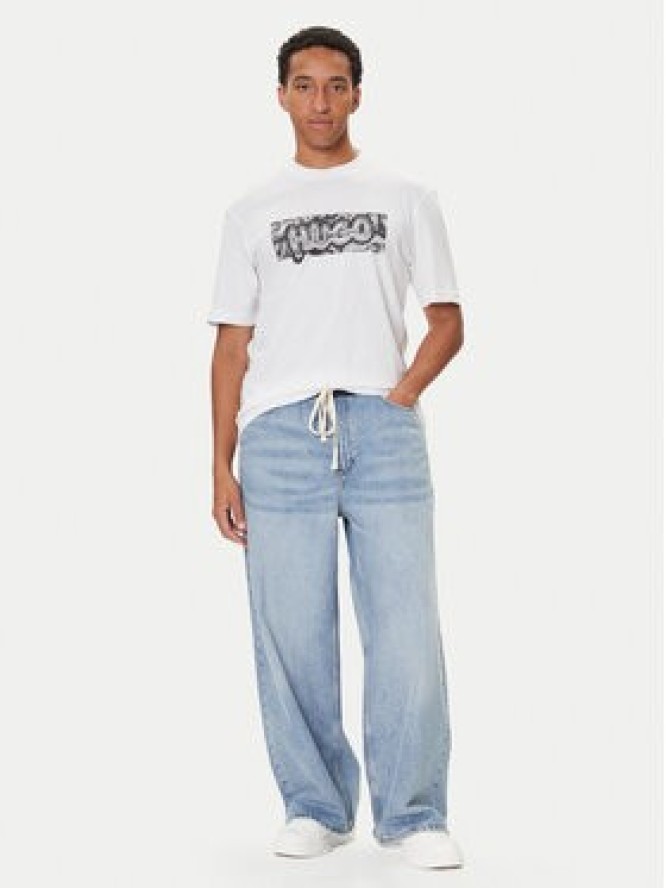 HUGO T-Shirt Nedirix 50549162 Biały Regular Fit