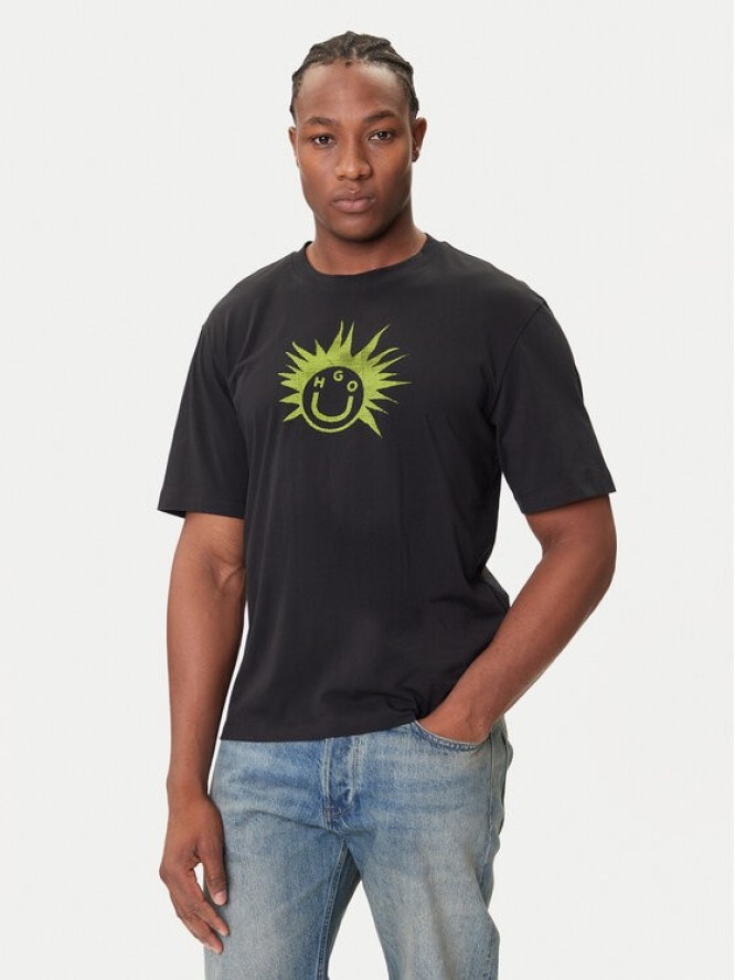 HUGO T-Shirt Nugix 50543485 Czarny Regular Fit