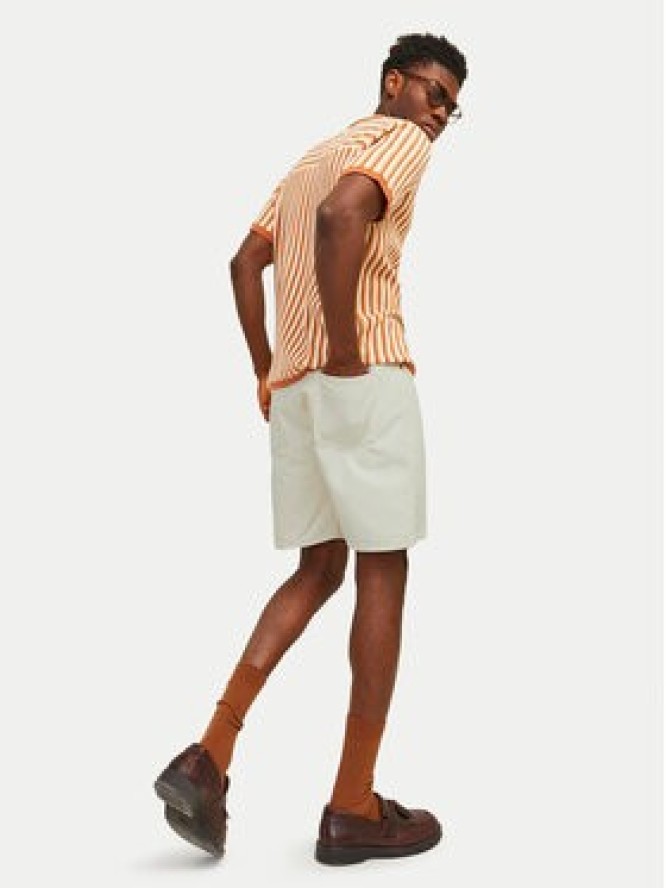 Jack & Jones Szorty jeansowe Tony 12249043 Écru Loose Fit