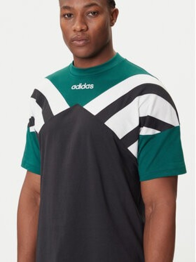 adidas T-Shirt Archive Cutline JX3075 Zielony Loose Fit