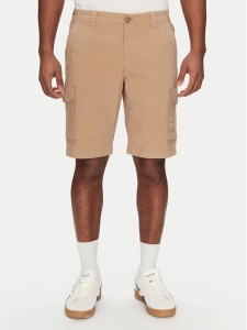 Napapijri Szorty materiałowe N-Horton NP0A4HOS Beżowy Regular Fit
