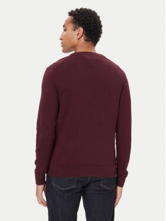 Tommy Hilfiger Sweter MW0MW28047 Bordowy Regular Fit