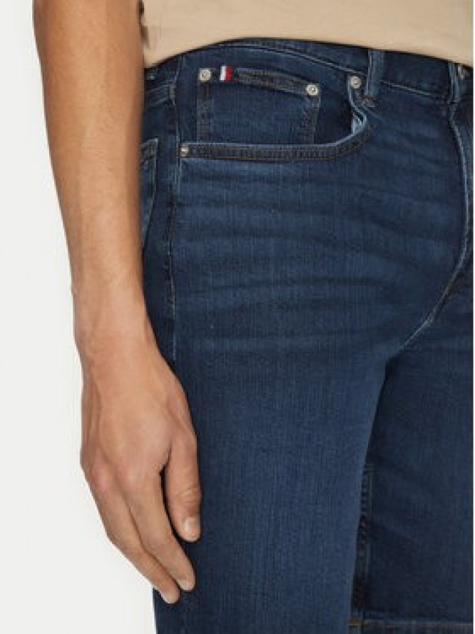 Tommy Hilfiger Szorty jeansowe Brooklyn MW0MW39196 Granatowy Slim Fit