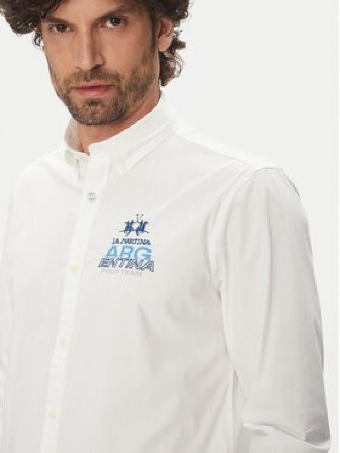 La Martina Koszula Alfred MAC601 PP483 Biały Regular Fit