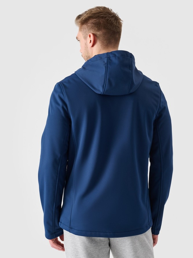 4F Kurtka softshell wiatroodporna membrana 5 000 męska - granatowa XL