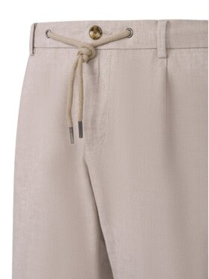 Bugatti Szorty materiałowe 1949-76419C Écru Regular Fit