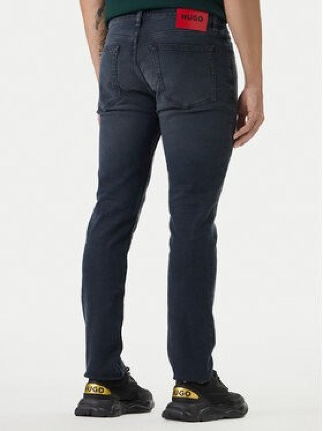 HUGO Jeansy 50556055 Granatowy Extra Slim Fit