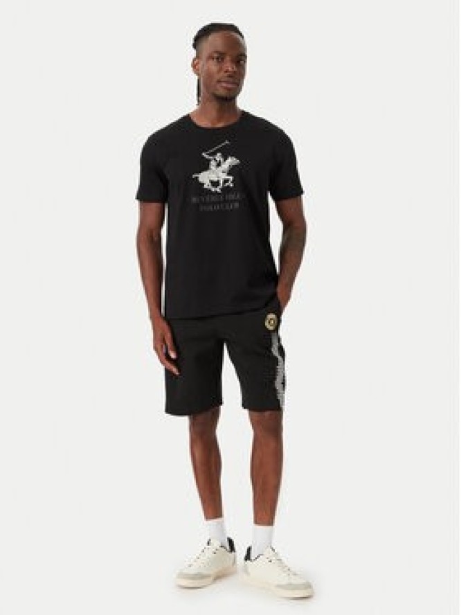 Beverly Hills Polo Club T-Shirt M1619-HR Czarny Regular Fit