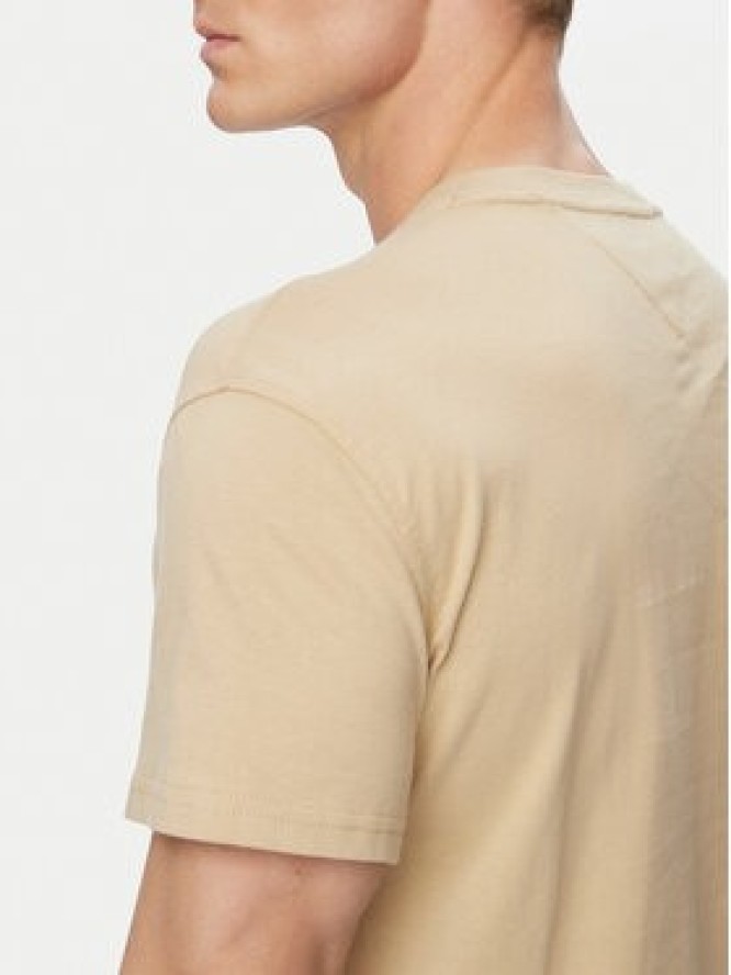Tommy Jeans T-Shirt DM0DM22504 Beżowy Regular Fit