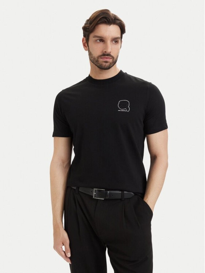KARL LAGERFELD T-Shirt 755026 563224 Czarny Regular Fit