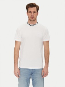 Lacoste T-Shirt TH9582 Biały Regular Fit