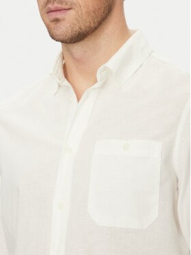 Blend Koszula 20718400 Biały Regular Fit