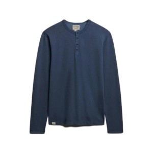 T-shirt z długim rękawem z kołnierzykiem tuniskim Superdry Jersey