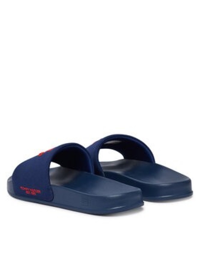 Tommy Hilfiger Klapki Logo Embroidery Canvas FM0FM05858 Granatowy