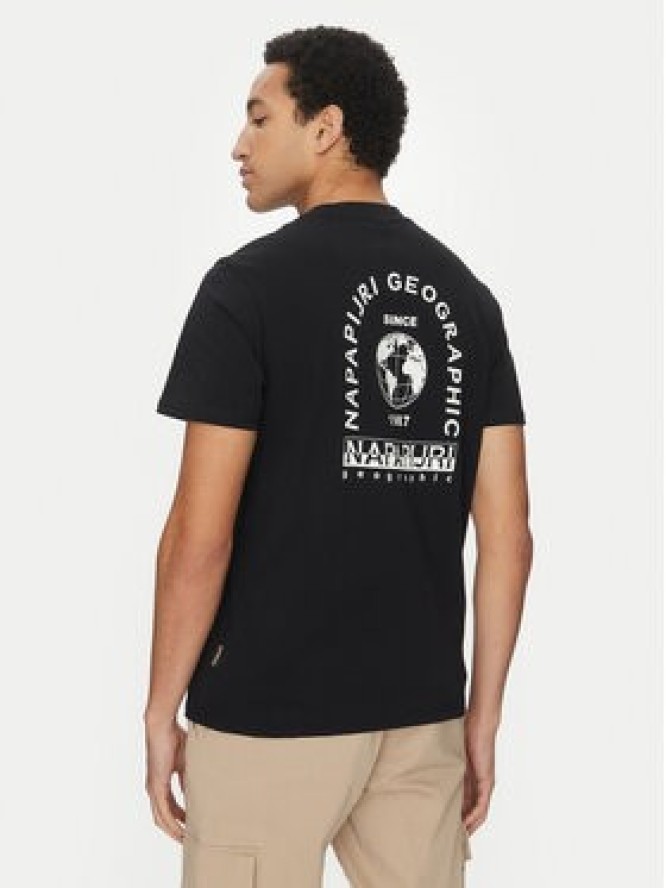Napapijri T-Shirt S-Dati NP0A4IE2 Czarny Regular Fit