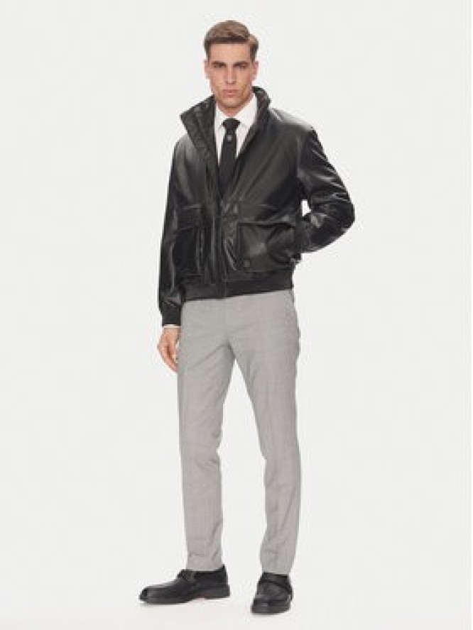 HUGO Kurtka z imitacji skóry Bono2511 50530772 Czarny Regular Fit