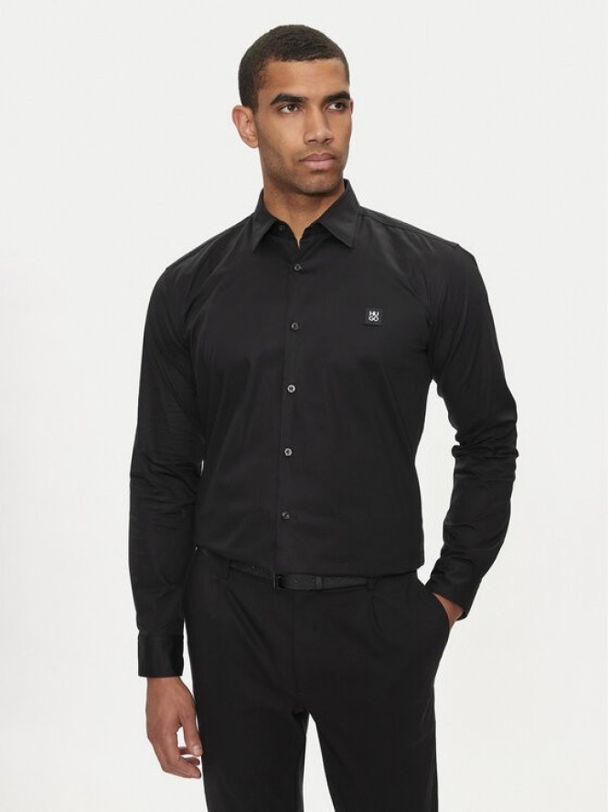 Hugo Koszula Ermo 50505315 Czarny Slim Fit