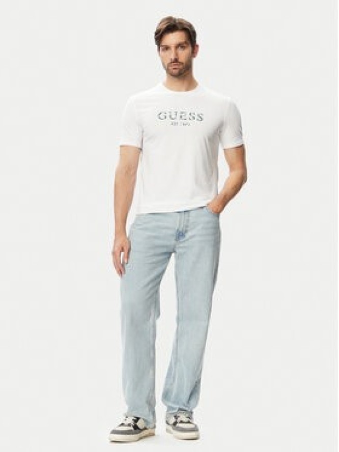 Guess T-Shirt M4YI38 J1314 Biały Regular Fit