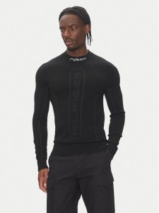 Tommy Hilfiger Longsleeve F1 Movie MW0MW41383 Czarny Slim Fit