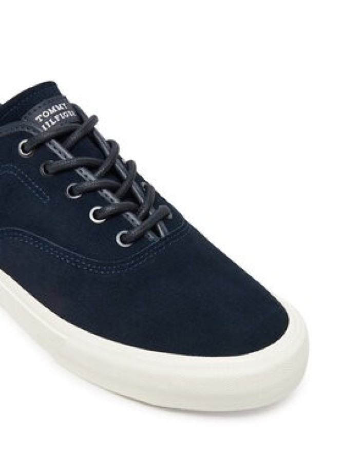 Tommy Hilfiger Tenisówki Hi Vulc Low Oxford Suede FM0FM05401 Granatowy