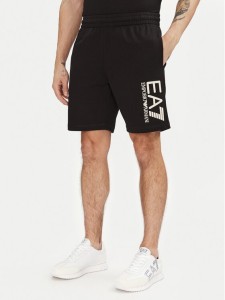 EA7 Emporio Armani Szorty sportowe 7M000232 AF13512 MC156 Czarny Regular Fit