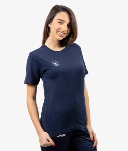T-shirt Givova Cotone Granatowo-Niebieski