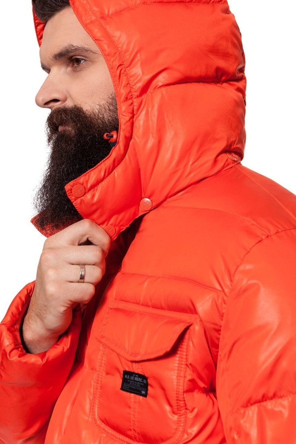 KURTKA ZIMOWA LEE LOCO PUFFA LAVA RED L87NWSAF