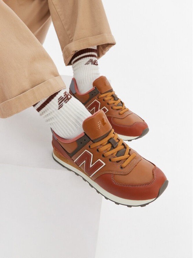 New Balance Sneakersy ML574OMA Brązowy