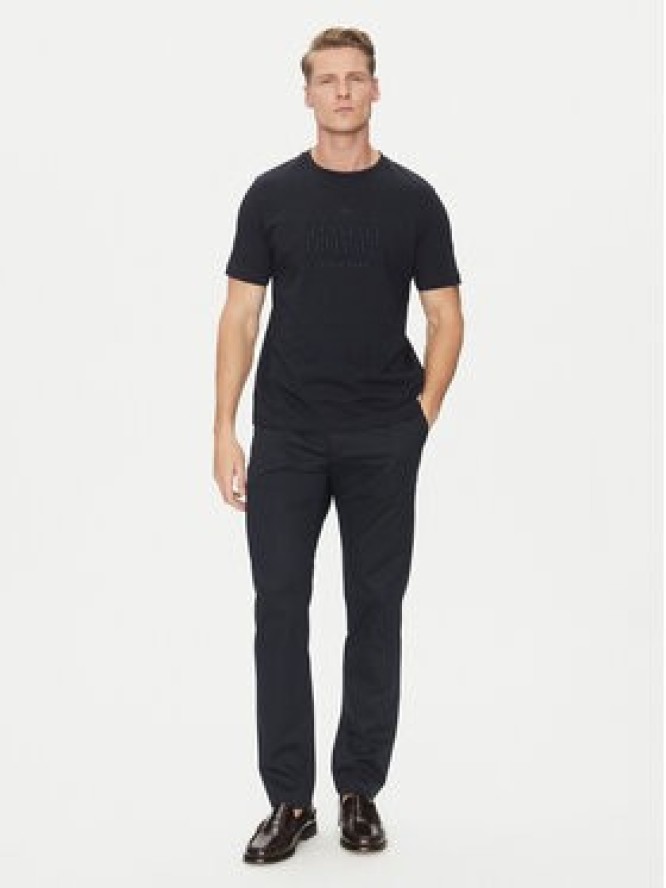 Tommy Hilfiger T-Shirt Embroidery Logo MW0MW38620 Granatowy Regular Fit