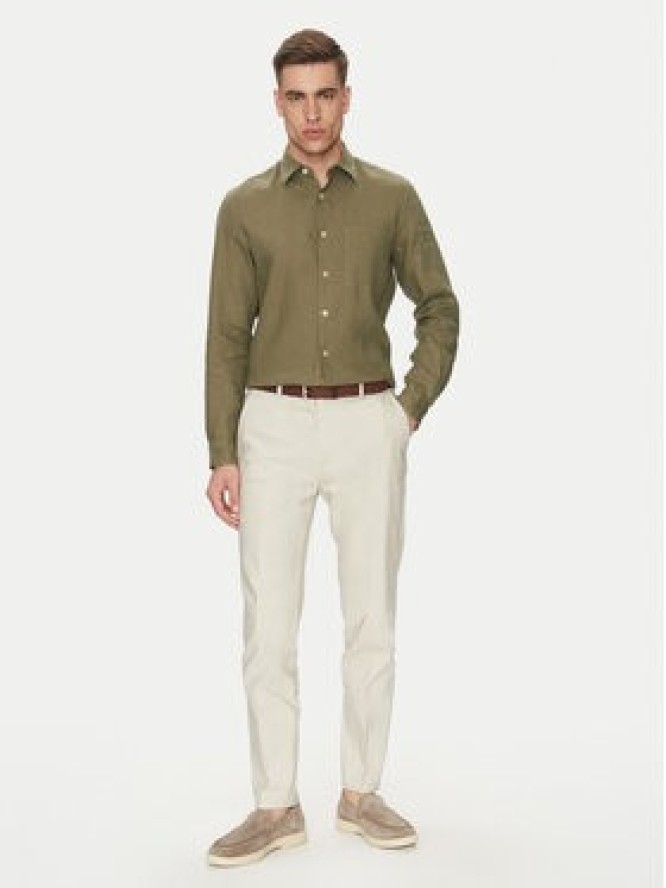 Marc O'Polo Koszula 523 7428 42318 Zielony Regular Fit