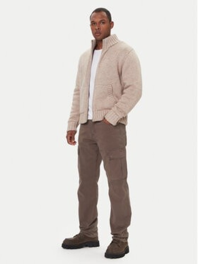 Guess Jeans Kardigan M5BR07 Z0662 Brązowy Regular Fit