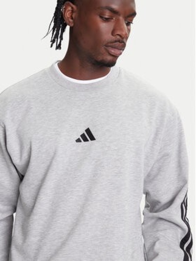 adidas Bluza Essentials 3-Stripes JE6308 Szary Regular Fit