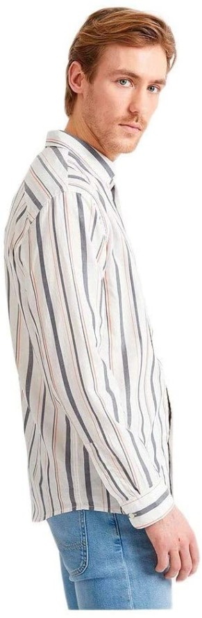 LEE RIVETED SHIRT MĘSKA KOSZULA RELAXED FIT NAVY L66ITI35 112116461