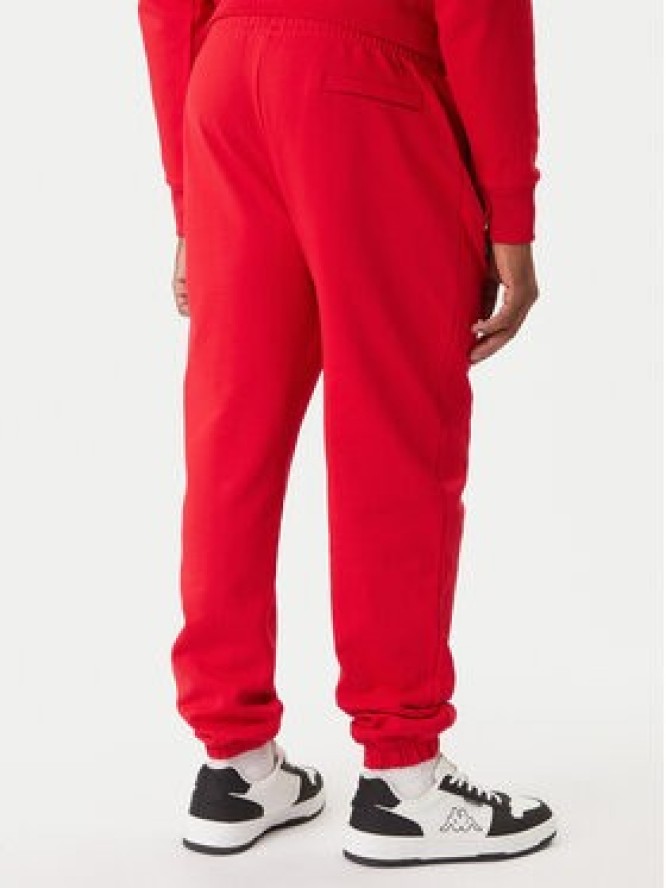 Kappa Spodnie dresowe Olmos 311M2TW Czerwony Regular Fit