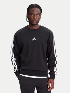 adidas Bluza Essentials 3-Stripes JE6304 Czarny Regular Fit