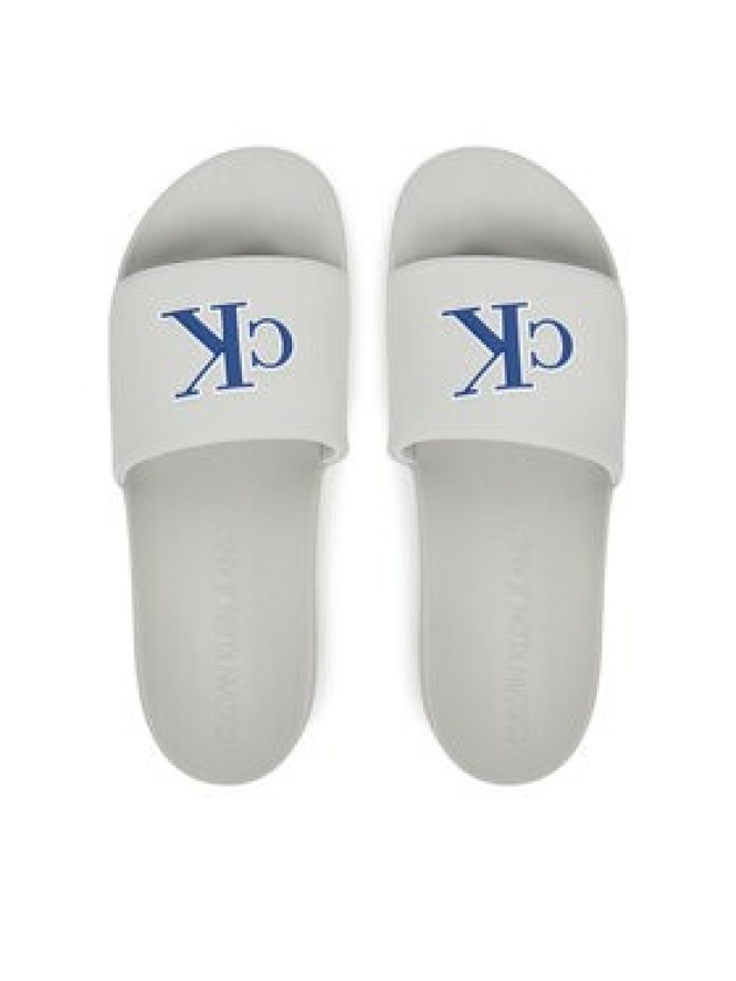 Calvin Klein Jeans Klapki Slide Jelly Mono Pu YM0YM01281 Szary