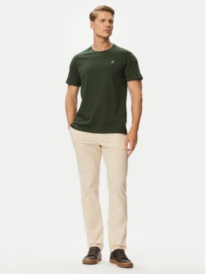 Beverly Hills Polo Club T-Shirt P-SS26M-TS41740 Zielony Regular Fit