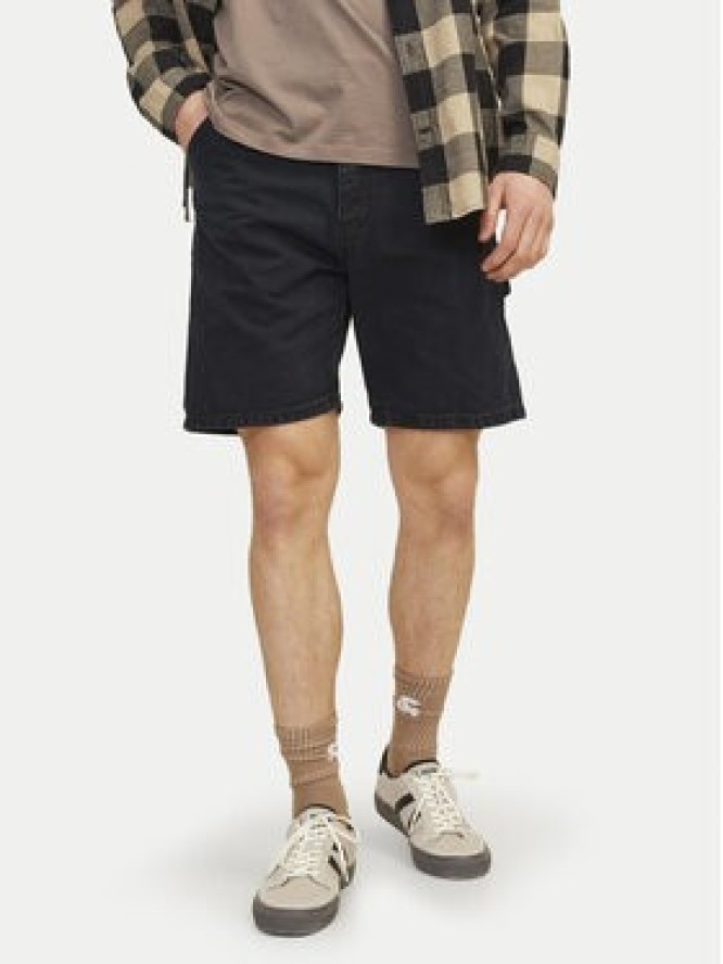 Jack & Jones Szorty jeansowe Jjitony 12252814 Czarny Loose Fit