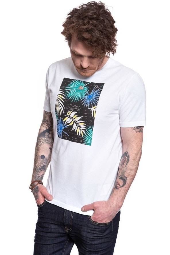LEE BOTANICAL PRINT TEE BLACK L61IFE01 112113870