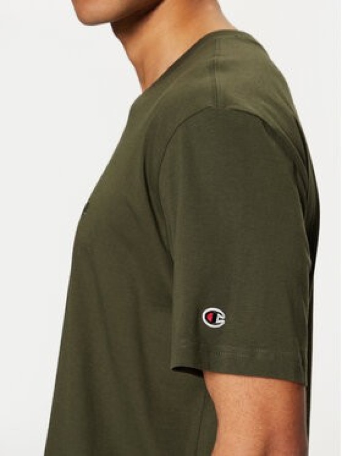 Champion T-Shirt 220278 Zielony Standard Fit