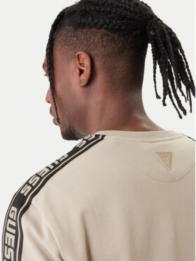 Guess Bluza Z4GQ24 K6ZS1 Beżowy Regular Fit