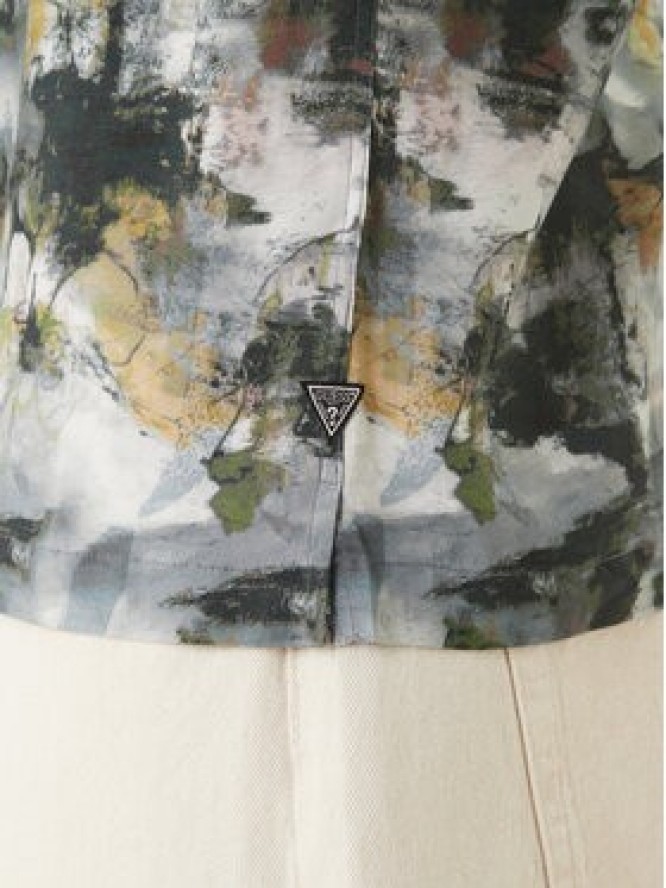 Guess Koszula M6GH65 W1916 Szary Regular Fit