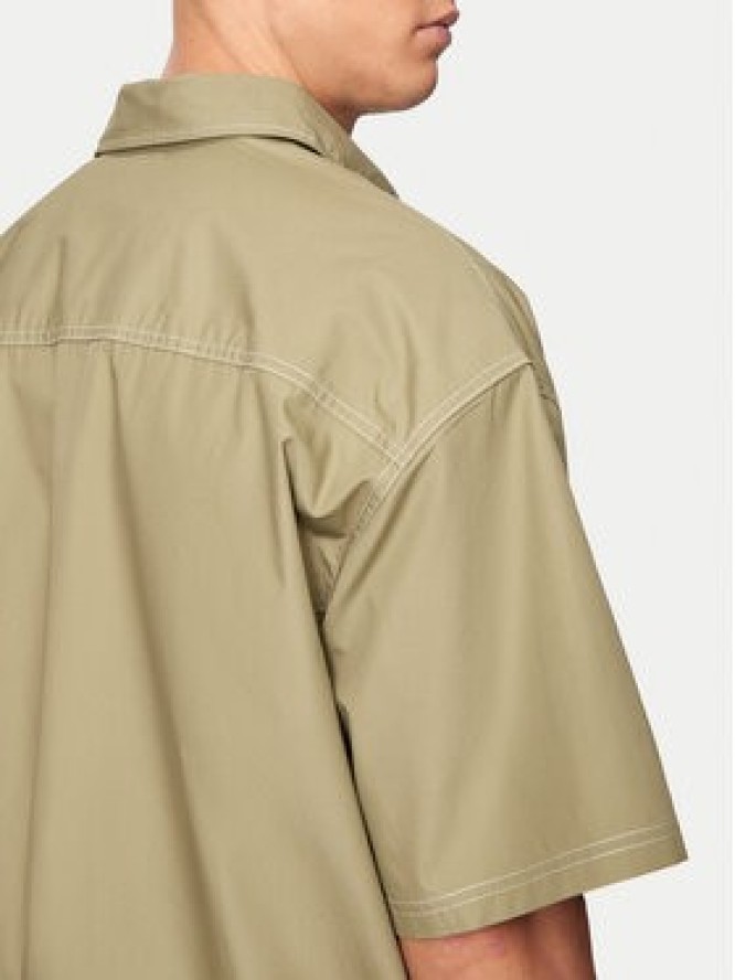 Converse Koszula M Wordmark Utility Shirt 10026433-A02 Khaki Regular Fit