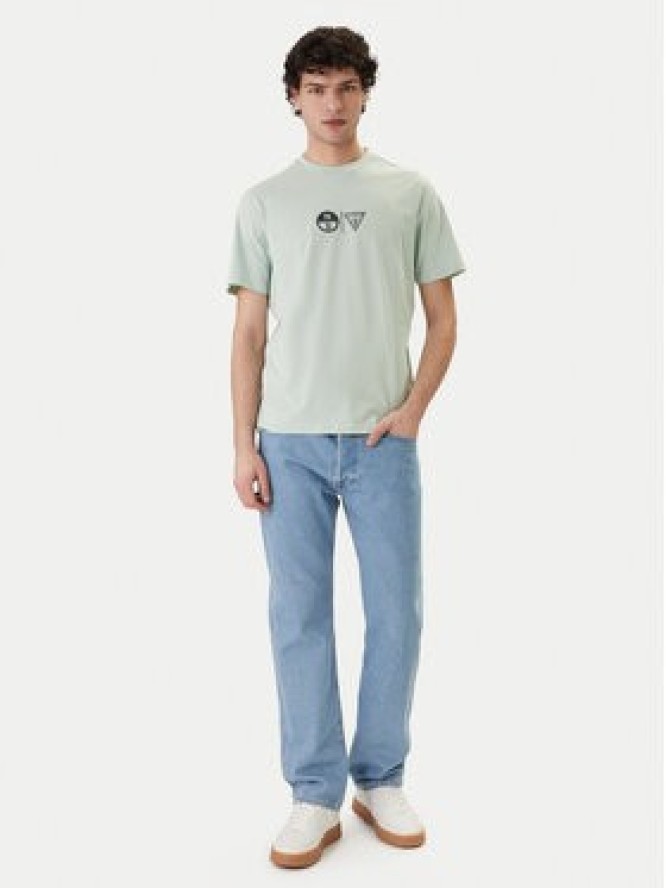 Guess T-Shirt GUESS x NORTH SAILS M6GI40 K3322 Zielony Regular Fit