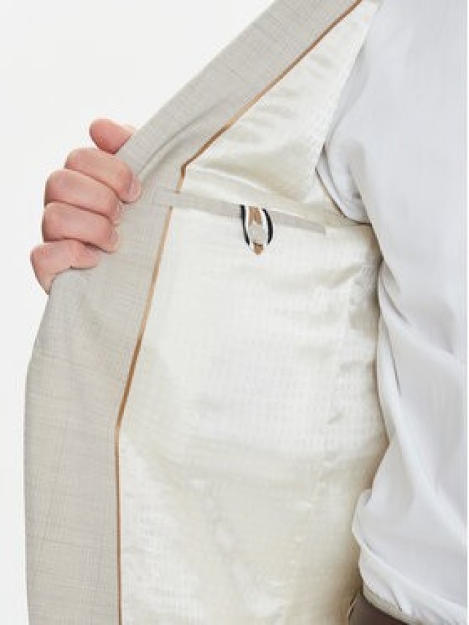 BOSS Garnitur H-Huge 50546099 Beżowy Slim Fit