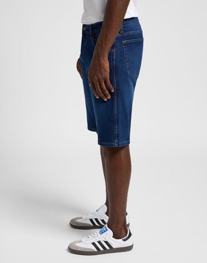 WRANGLER MĘSKIE SZORTY RUSTLER SHORT DARK WASH 112356515 W10H018377