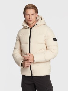 Calvin Klein Kurtka zimowa Crinkle K10K110336 Beżowy Regular Fit
