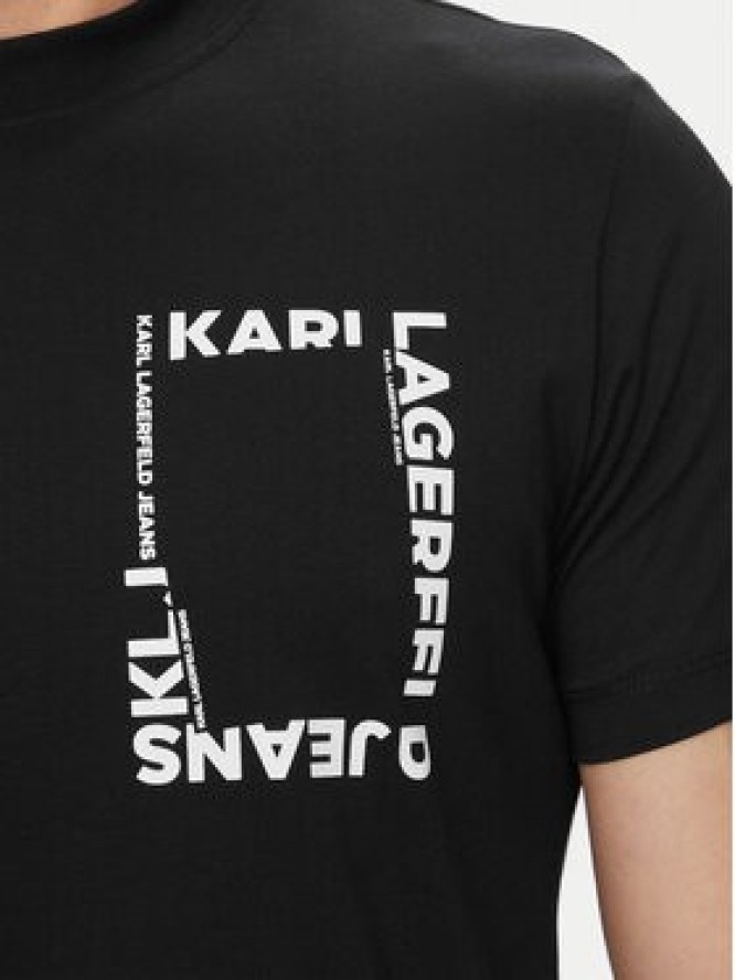 Karl Lagerfeld Jeans T-Shirt B2M17046 Czarny Slim Fit